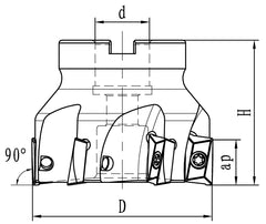 Bernardo Plan- und Eckfräser diam. 80 mm / B 27 42-1059