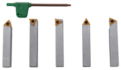 Bernardo Drehmeißelsatz mit HM-Wendeplatten, 10 mm, 5-tlg. 44-2013