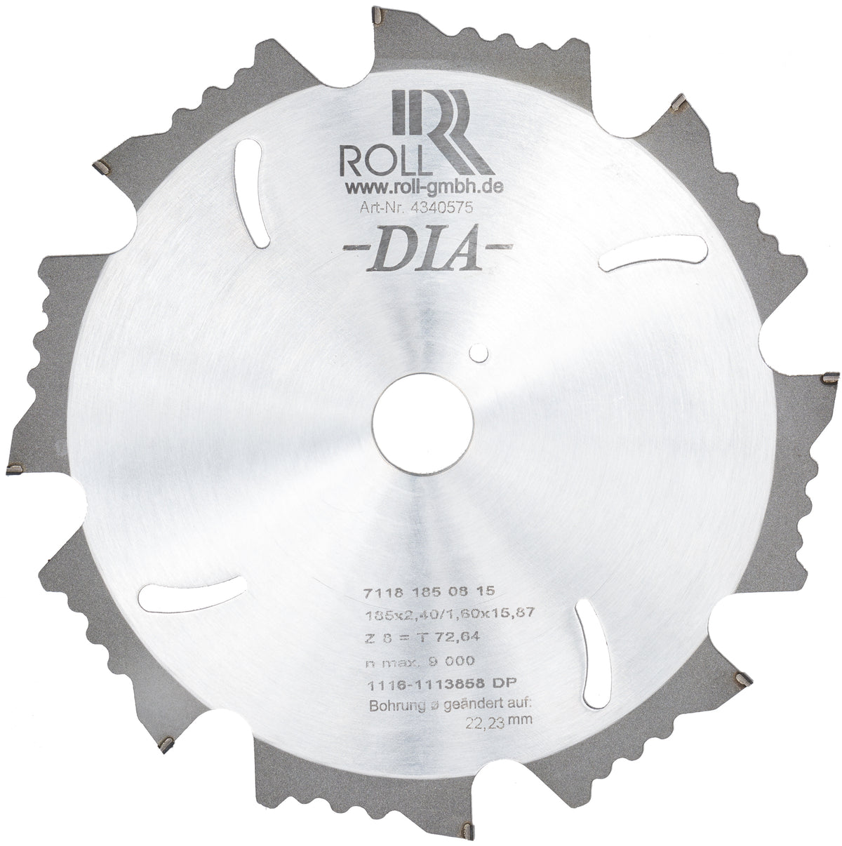 Roll Diamantsägeblatt 180 mm für Parkettsäge RO-4 4340575