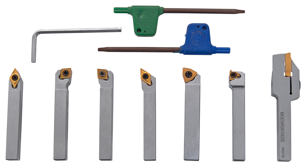 Bernardo Drehmeisselsatz mit HM-Wendeplatten, 8 mm, Satz L 44-3075