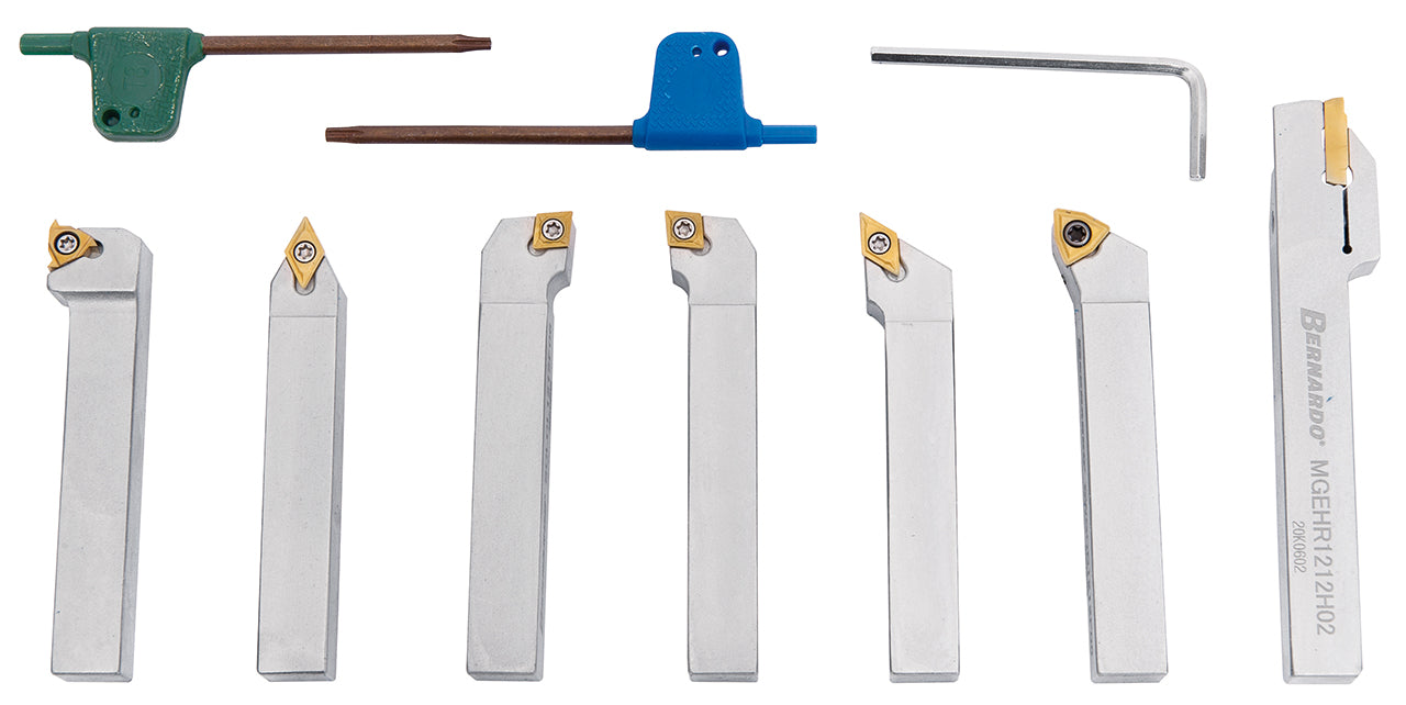 Bernardo Drehmeisselsatz mit HM-Wendeplatten, 12 mm, Satz N 44-3077