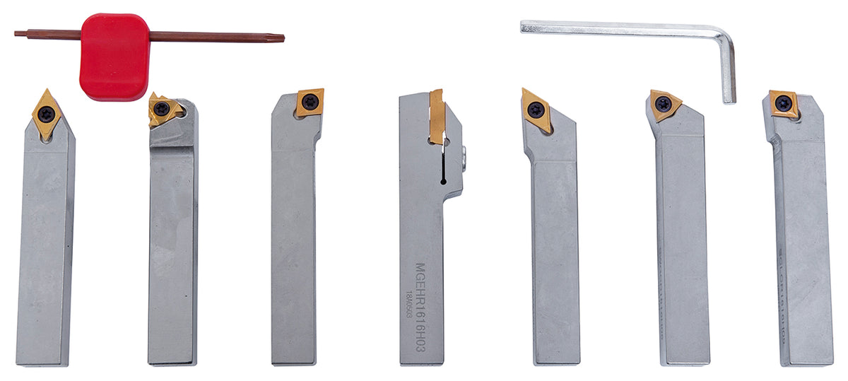 Bernardo Drehmeisselsatz mit HM-Wendeplatten, 16 mm, Satz O 44-3078