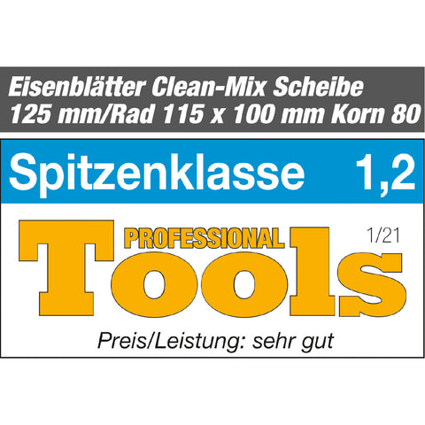 Eisenblätter 44018 POLY-PTX® Clean-Mix Rad 115 x 100 mm, Korn 80