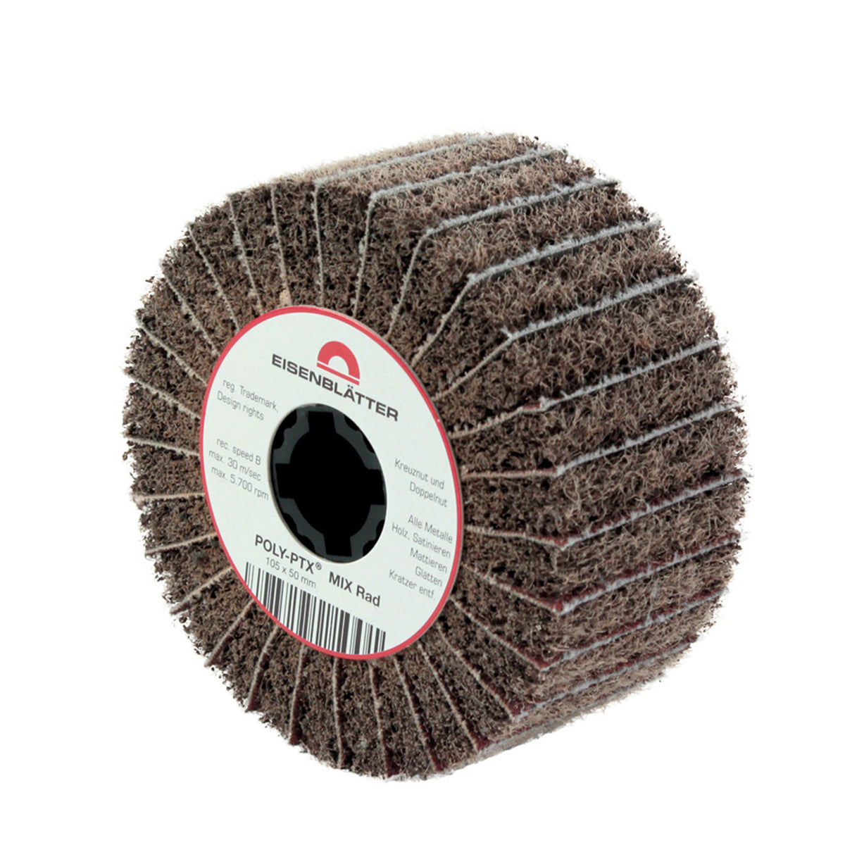 Eisenblätter 44120a POLY-PTX® Mix Rad 105 x 50 mm, Korn 120