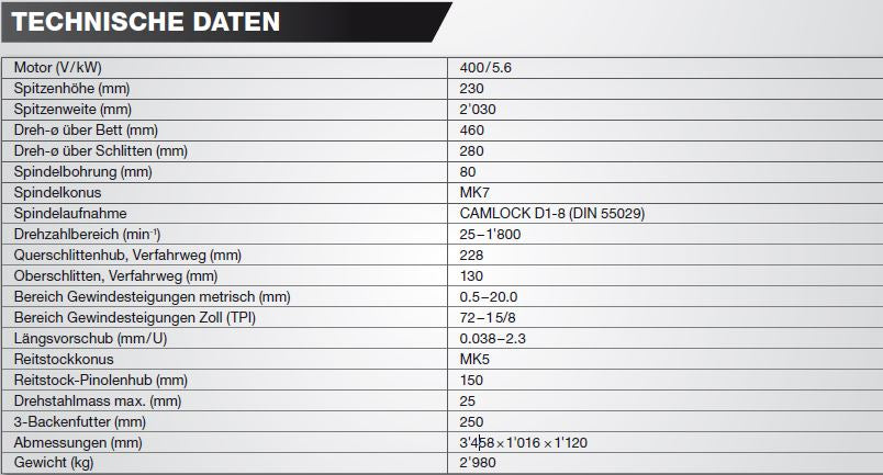 PROMAC METALLDREHBANK GH-1880ZX-T-QC