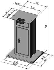 Bernardo Untergestell Modell G 56-1044