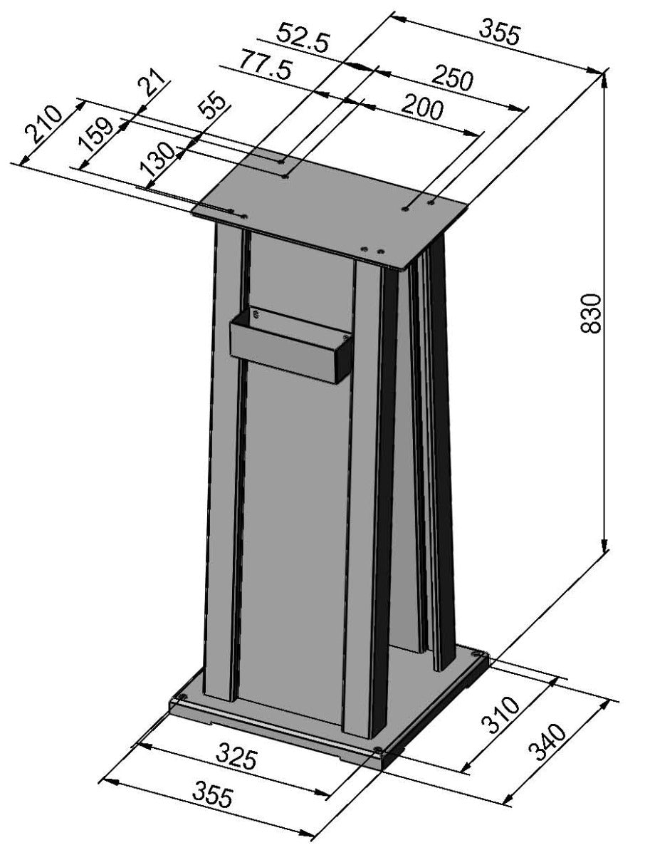 Bernardo Untergestell Modell H 56-1048