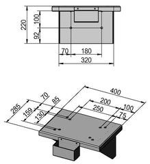 Bernardo Wandhalterung WH 56-1049
