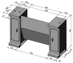 Bernardo Untergestell für Profi 750 LZ 56-1060