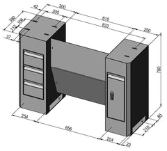 Bernardo Untergestell D6 Deluxe 56-1062