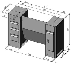 Bernardo Untergestell Deluxe f. Profi(center) 650 G 56-10780