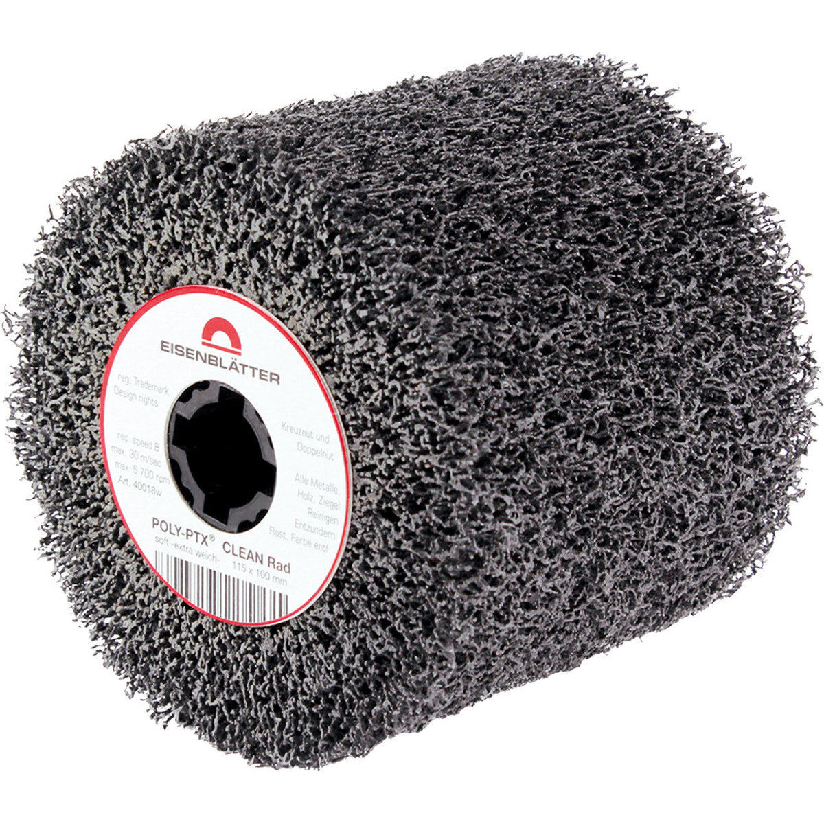 "Eisenblätter 40018w POLY-PTX® Clean Rad soft 115 x 100 mm"