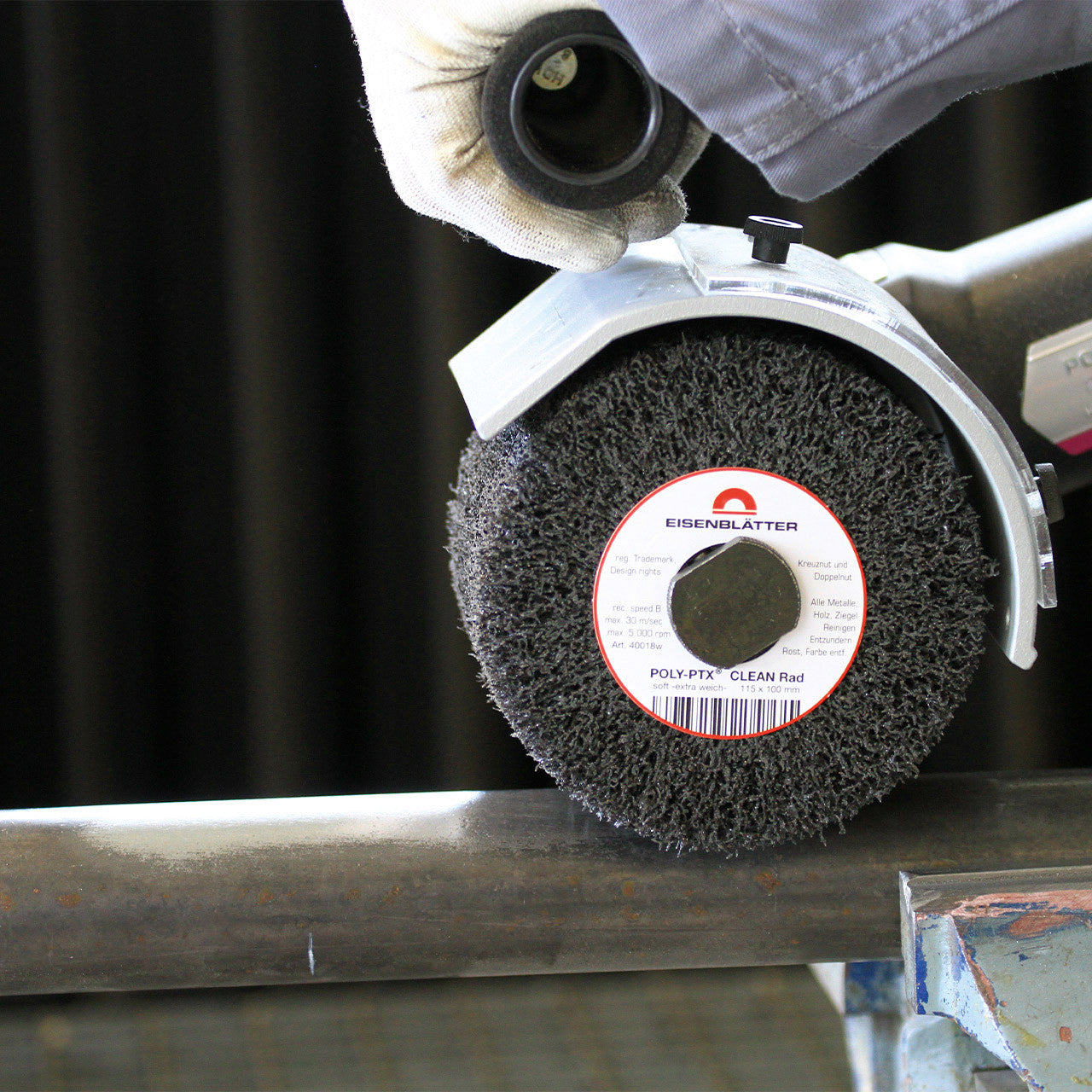 "Eisenblätter 40018w POLY-PTX® Clean Rad soft 115 x 100 mm"
