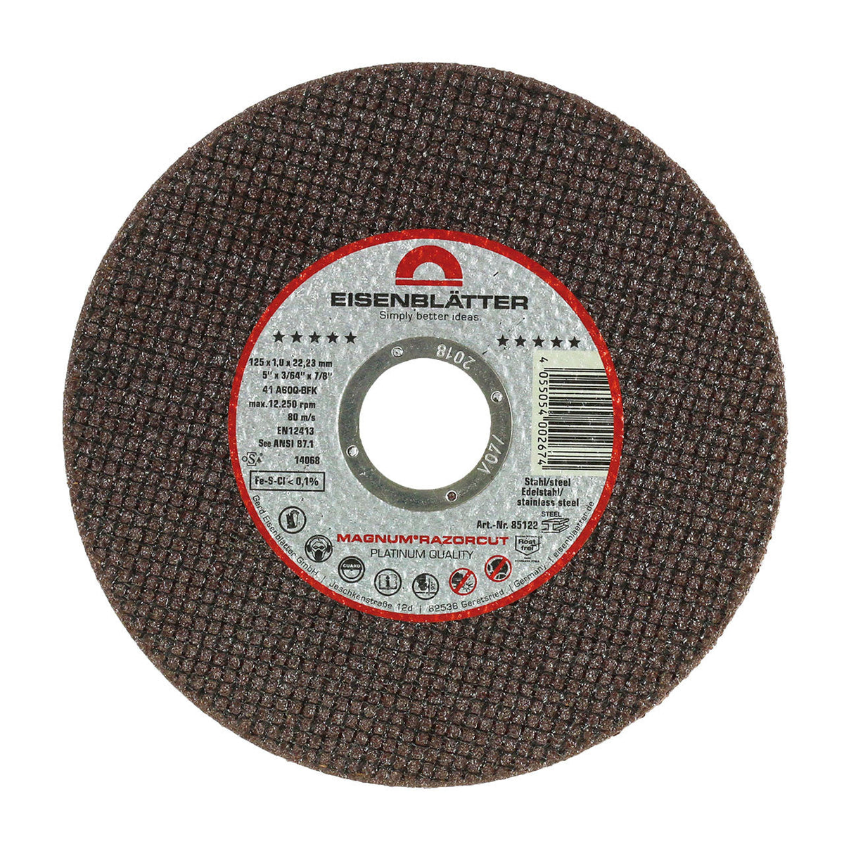 "Eisenblätter 85122 MAGNUM® RAZORCUT® 125 x 22,2 mm, 1,0 mm stark, Trennscheibe  by Eisenblätter"
