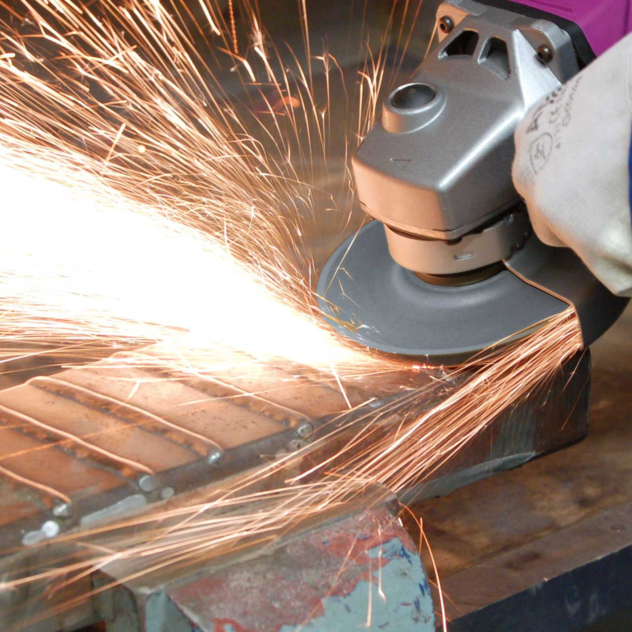 "Eisenblätter 91528 TRIMFIX® ZIRCOPUR® 125 x 22,2 mm, Korn 80, Fächerschleifscheibe"