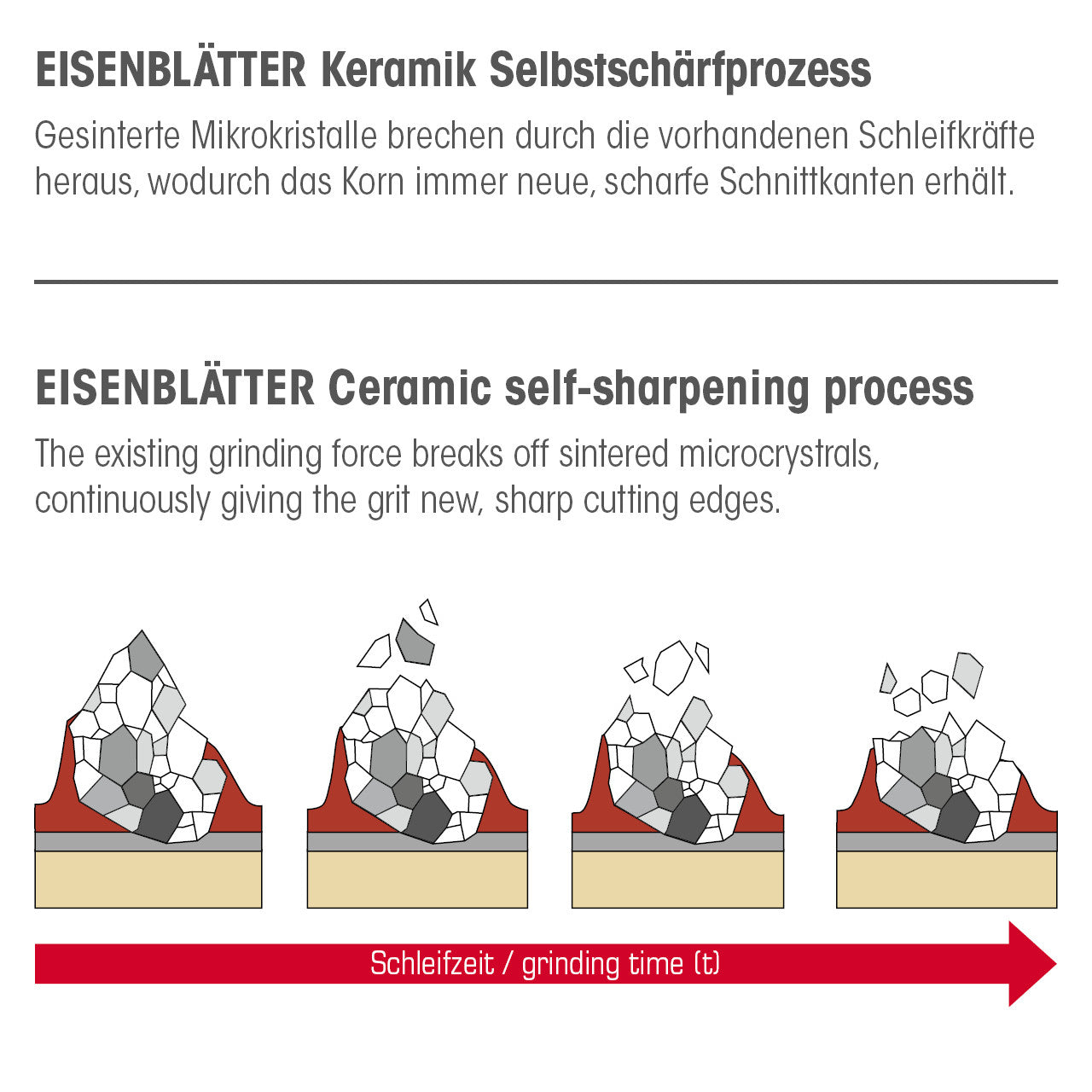 "Eisenblätter 96624 MAGNUM® Ceramic 125 x 22,2 mm, Korn 40, Fächerschleifscheibe"
