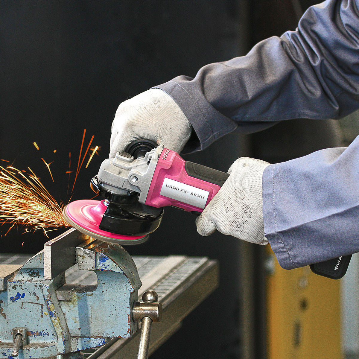 "Eisenblätter 80560 FIX KLETT Cool Top® 150 x 10 mm, Korn 60, Klett, Fächerschleifscheibe"