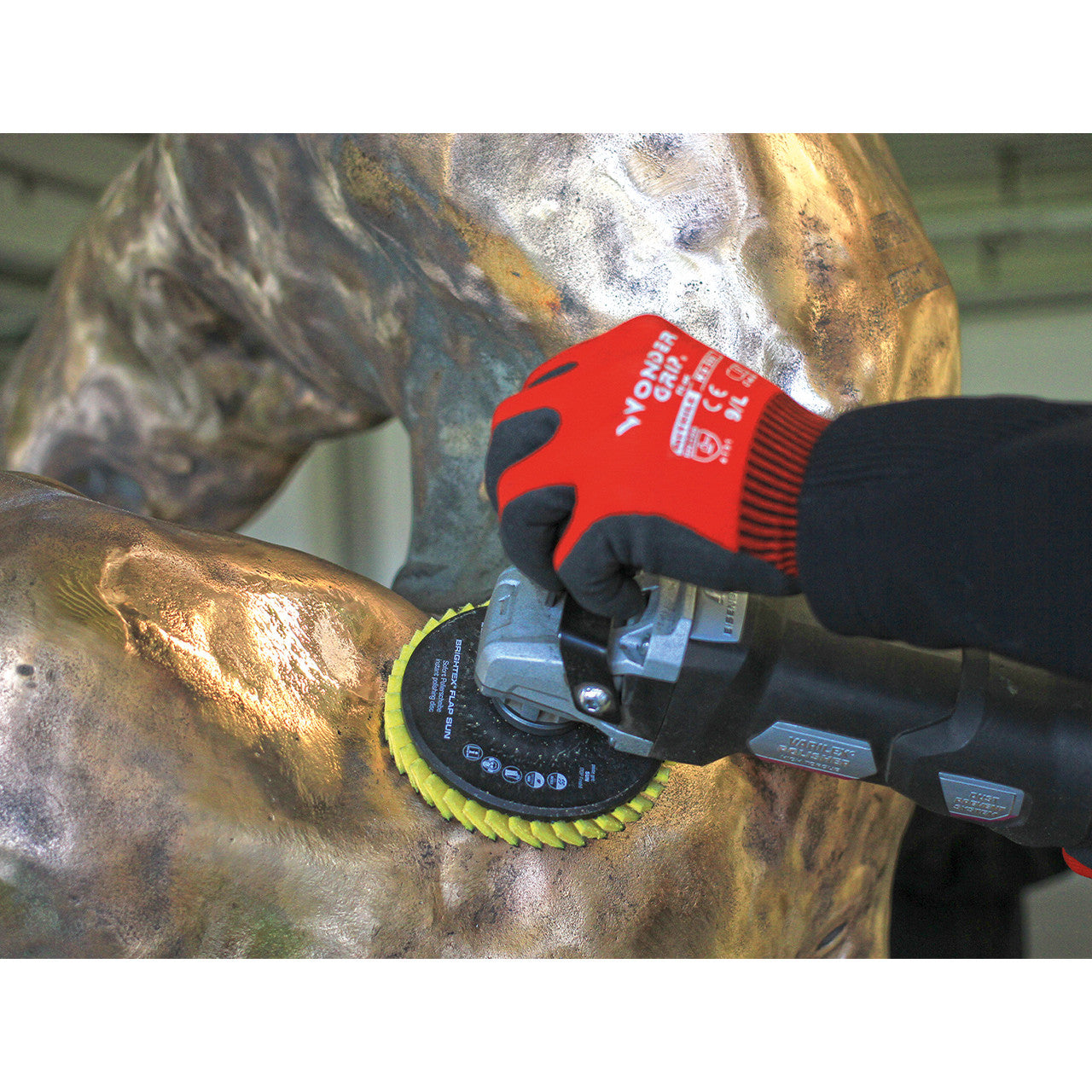 "Eisenblätter 96749 BRIGHTEX® FLAP Sun 125 x 22,2 mm, Polierscheibe"