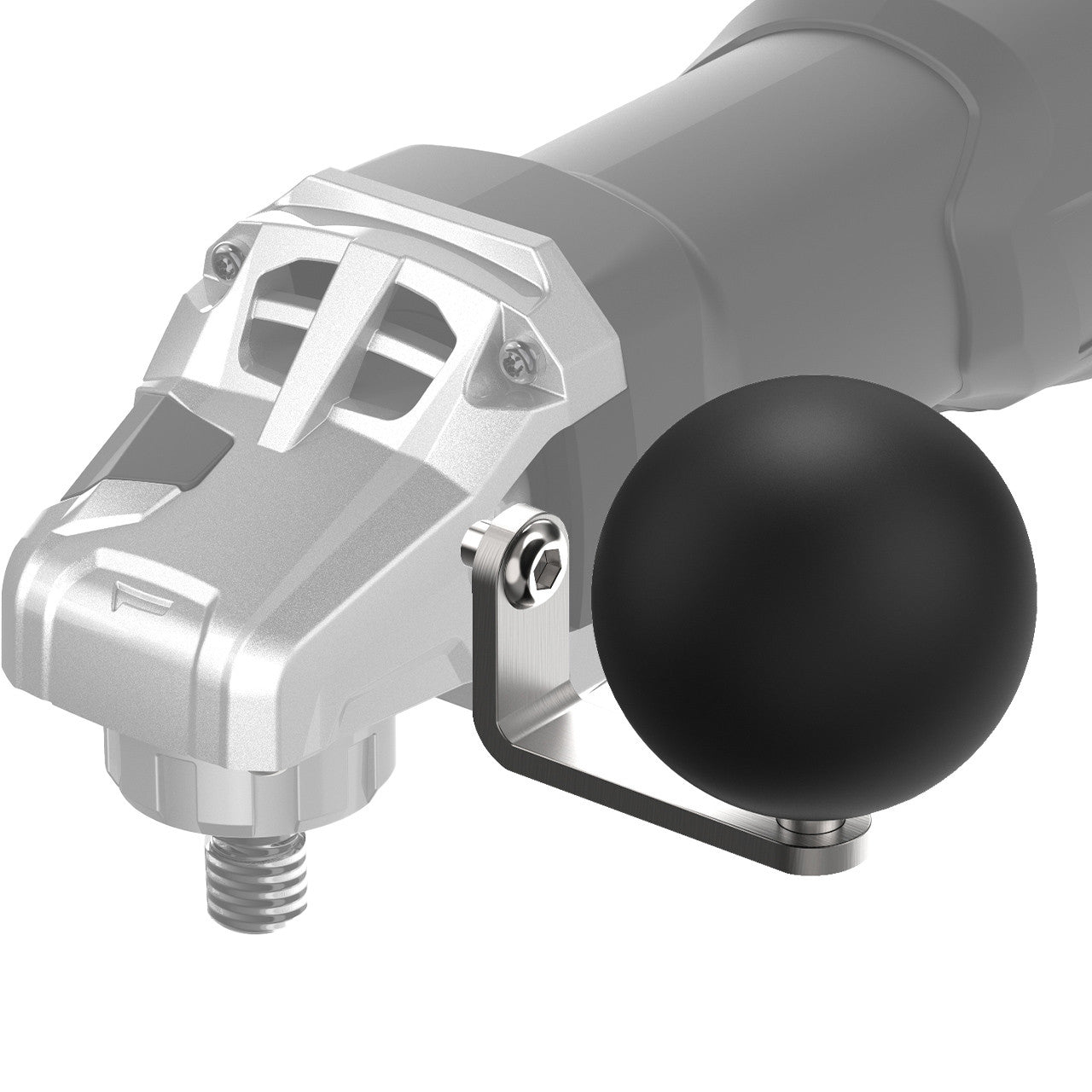 "Eisenblätter 65041 3D Kugelgriff inkl. L-förmiger Halter für alle Maschinen mit M8 Handgriffgewinde"