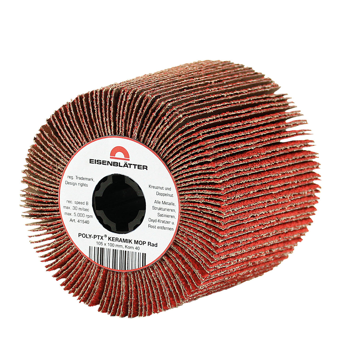 "Eisenblätter 41560 POLY-PTX® KERAMIK MOP Rad 105 x 100 mm, Korn 60  by Eisenblätter"