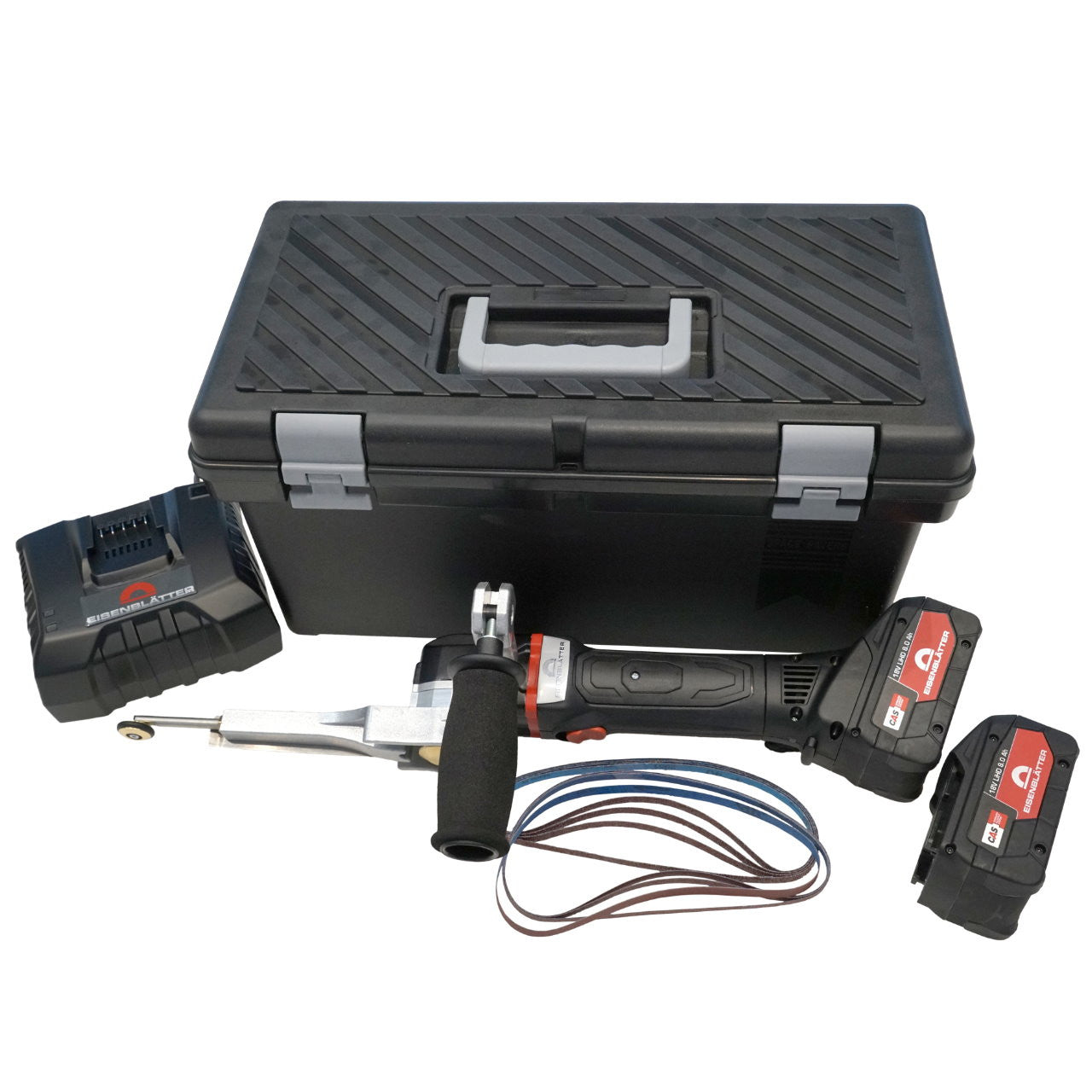 "Eisenblätter 38101 BAND-IT AKKU HT Grundset (EU) 18 Volt, 220-240 Volt Anschluss, im Koffer inkl. 2 Akkus  by Eisenblätter"