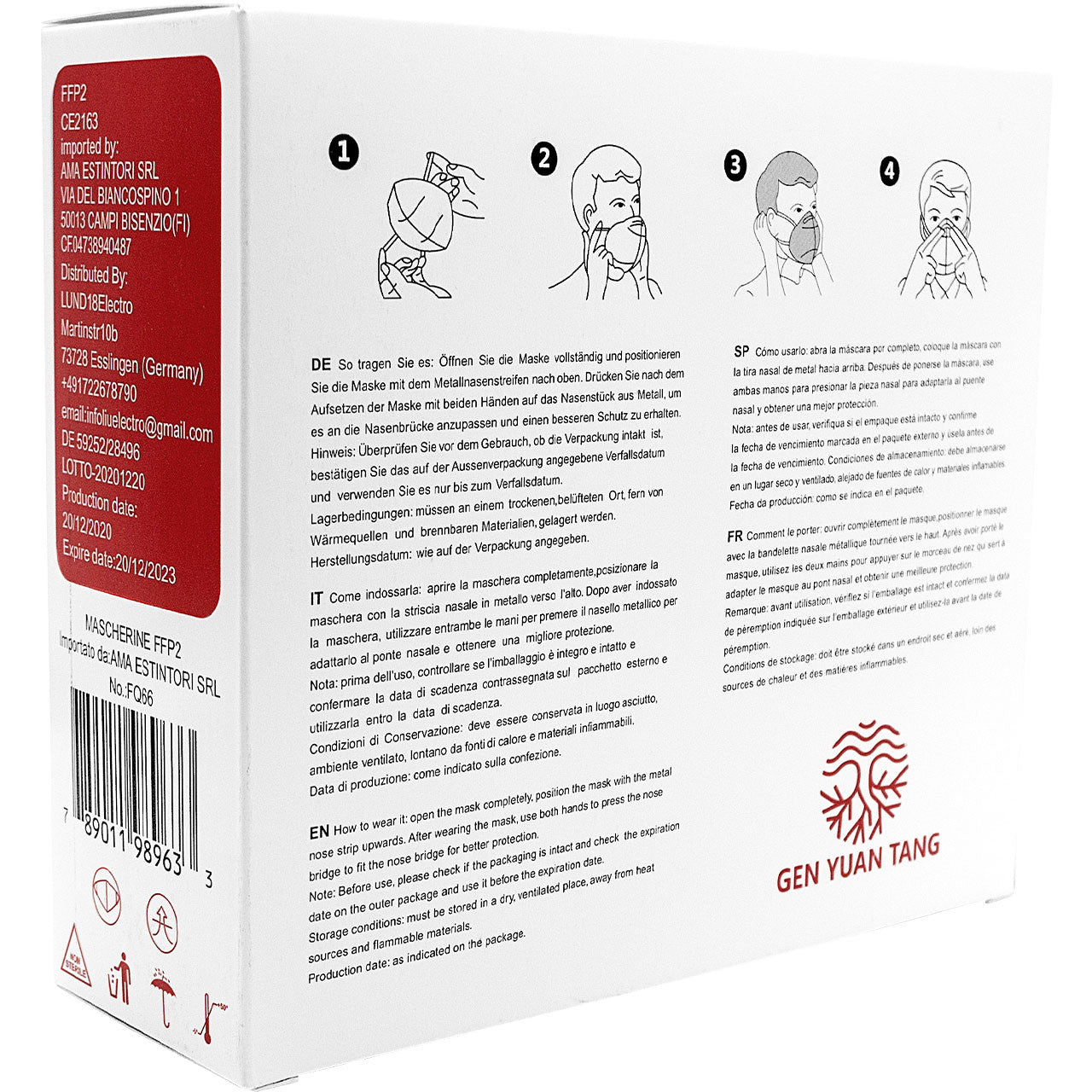 "Eisenblätter 40106 Atemschutzmaske FFP2 EN 149:2001 + A1:2009  by Eisenblätter"