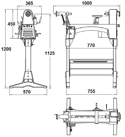 "JET DRECHSELBANK JWL-1221-M  by JET"