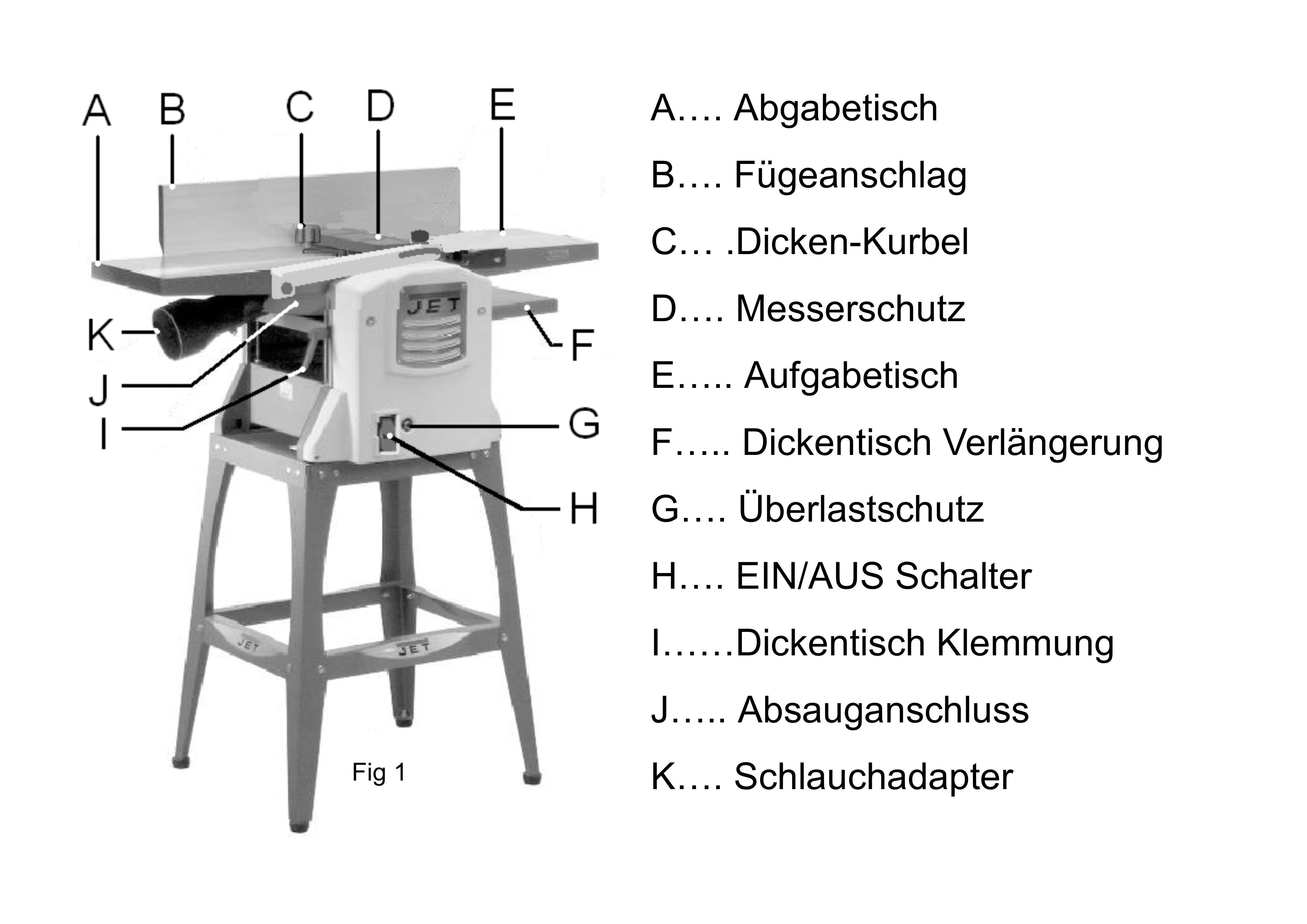 "JET ABRICHT-DICKENHOBELMASCHINE JPT-10B  by JET"