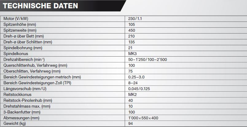 PROMAC METALLDREHBANK PBD-2140V