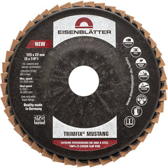 Eisenblätter 91814 TRIMFIX® MUSTANG® 115 x 22,2 mm, Korn 40, Zirkon Fächerscheibe für Edelstahl