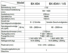 PROMAC SÄULENBOHRMASCHINE BX-834VS