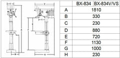 PROMAC SÄULENBOHRMASCHINE BX-834VS