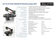 PROMAC ELITE AUTOMATISCHE METALLBANDSÄGE EHB-350DGSVIP