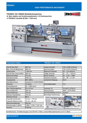 PROMAC METALLDREHBANK GH-1860ZX-T-QC