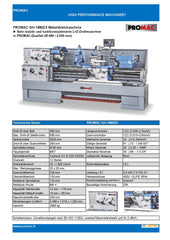 PROMAC METALLDREHBANK GH-1880ZX-T-QC