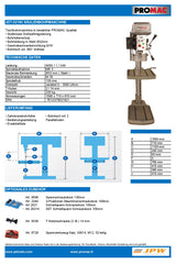 PROMAC SÄULENBOHRMASCHINE JDT-3216V