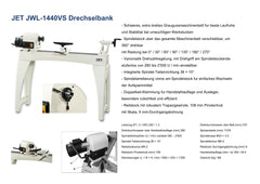 JET DRECHSELBANK JWL-1440VS-M