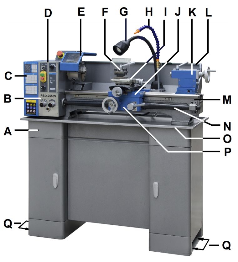 PROMAC METALLDREHBANK PBD-2555V