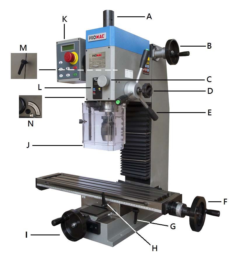 PROMAC BOHR- / FRÄSMASCHINE PBM-1839BDV