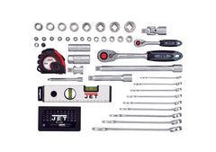 PROMAC JET-TOOLS Alu-Werkzeugkoffer 1/4" + 1/2", 116-teilig Y-116B  by PROMAC