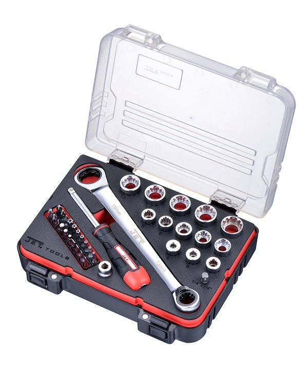 PROMAC JET-TOOLS Durchgangs-Steckschlüsselsatz, 37-tlg. B-37  by PROMAC