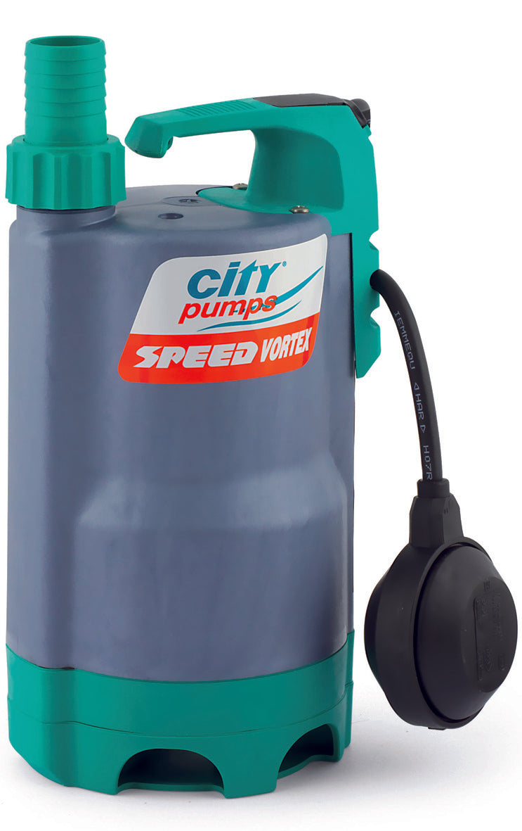 PROMAC Schmutzwasserpumpe 230 Volt, Fördermenge 10'800 l/h, Kunststoffgehäuse SPEED-VORTEX