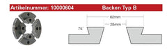 Aktion JET Zubehör Drechseln 10000604 BACKEN TYP B Ø250mm