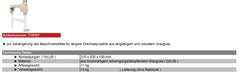 JET Zubehör Drechseln JWL-1015 / VS 719101 Bettverlängerung 530 mm