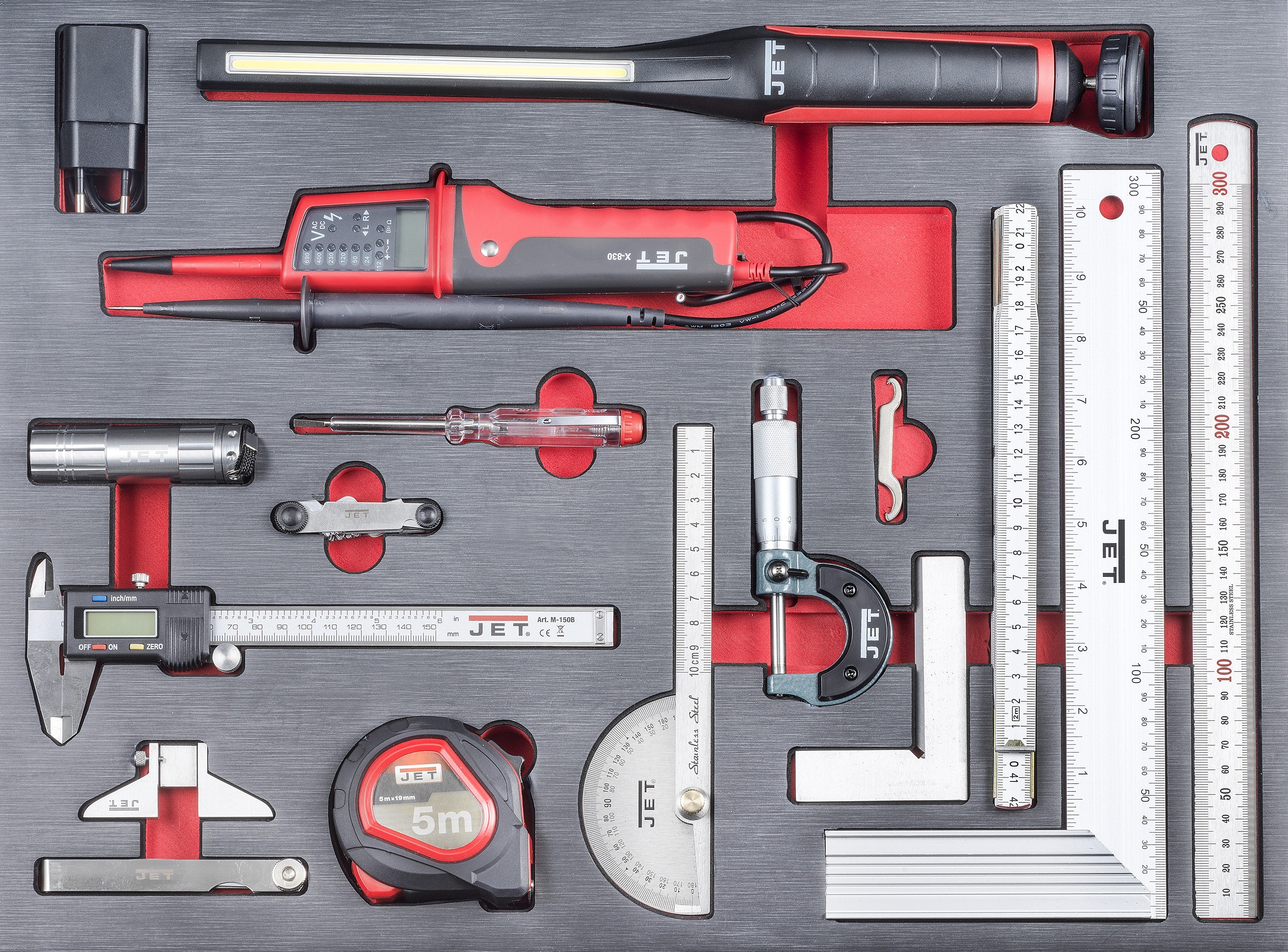PROMAC Werkstattwagen, 1/4" + 3/8" + 1/2", 412-tlg. TT-412