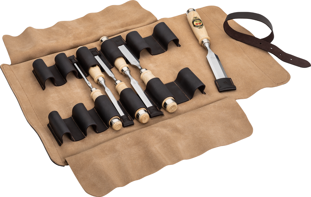 Kirschen 1161006 Stechbeitelsatz in Ledertasche, 6-tlg.
