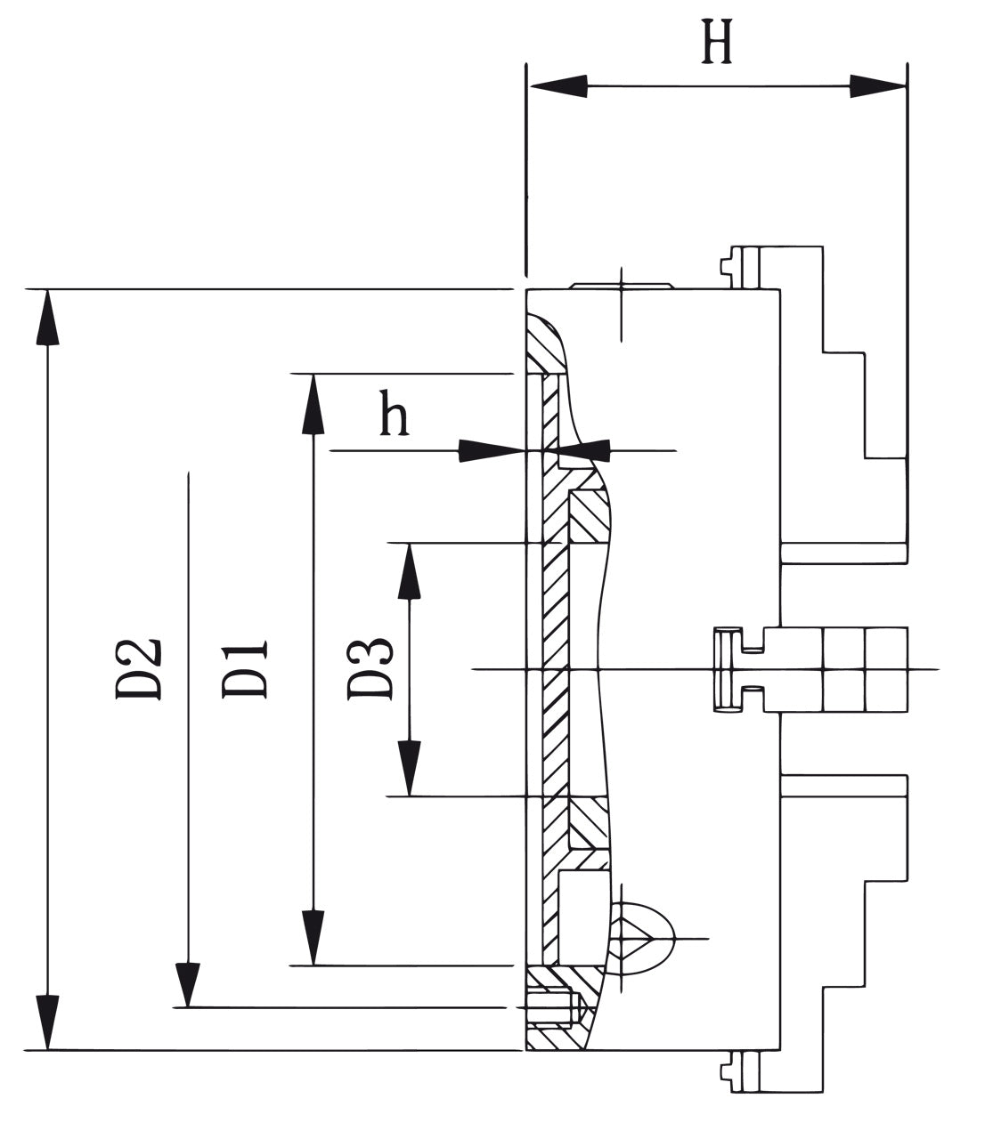 Bernardo Standard-4-Backenfutter DK12-250 21-0805